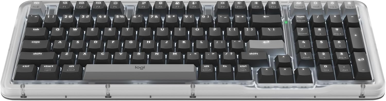 Close-up of a mechanical keyboard